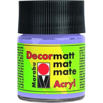 Marabu Acrylfarbe "Decormatt", lavendel, 50 ml, im Glas