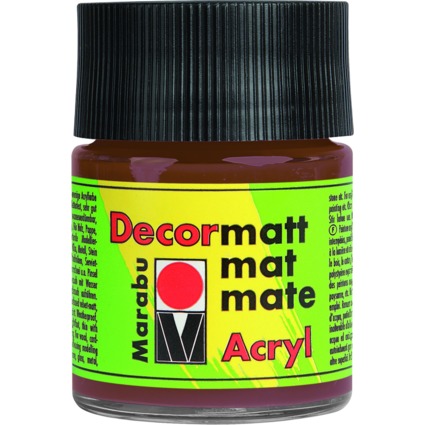 Marabu Acrylfarbe "Decormatt", hellbraun, 50 ml, im Glas