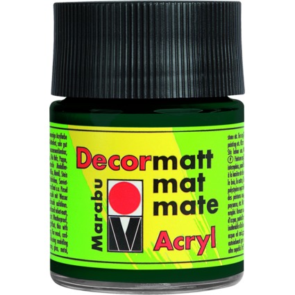 Marabu Acrylfarbe "Decormatt", tannengrn, 50 ml, im Glas