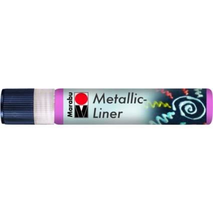 Marabu Metallicfarbe "Metallic-Liner", metallic-rosa, 25 ml