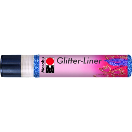 Marabu Effektfarbe "Glitter-Liner", glitter-saphir, 25 ml