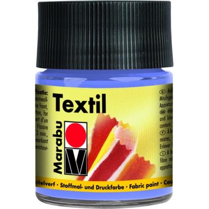 Marabu Textilfarbe "Textil", flieder, 50 ml, im Glas