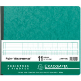 EXACOMPTA Geschftsbuch mit kopfleiste, 11 spalten je Seite