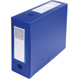 EXACOMPTA archivbox mit Druckknopf, PP, 100 mm, blau