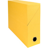 EXACOMPTA Archivbox, din A4, Karton, 90 mm, gelb
