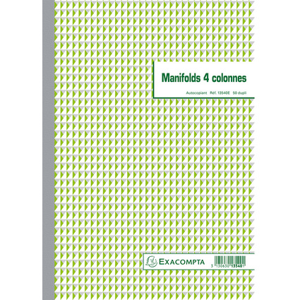 EXACOMPTA Formularbuch 4 Spalten, 297 x 210 mm