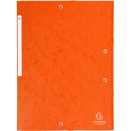 EXACOMPTA Eckspannermappe, DIN A4, Karton, orange