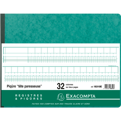 EXACOMPTA Spaltenbuch, 32 Spalten auf 2 Seiten, 35 Zeilen