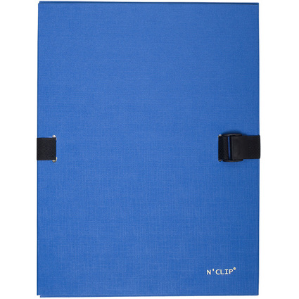 EXACOMPTA Dokumentenmappe N'CLIP, DIN A4, blau