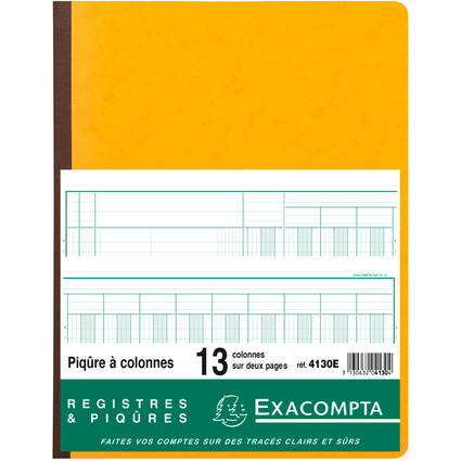 EXACOMPTA Piqre  colonnes, 13 colonnes, 33 lignes