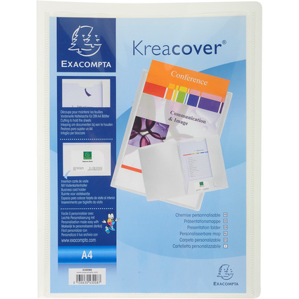 EXACOMPTA Prsentationsmappe Kreacover, PP, A4, wei