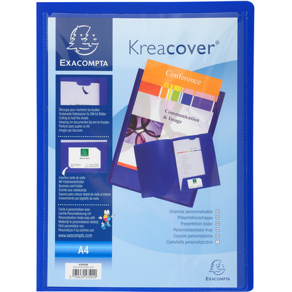 <small>EXACOMPTA Präsentationsmappe Kreacover PP A4 blau (43502E)</small>