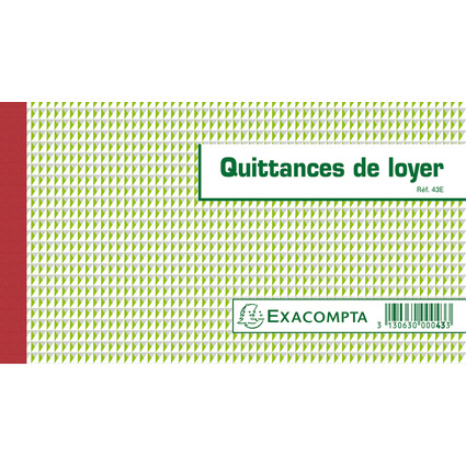 EXACOMPTA Manifold "Quittances de loyer", 125 x 210 mm