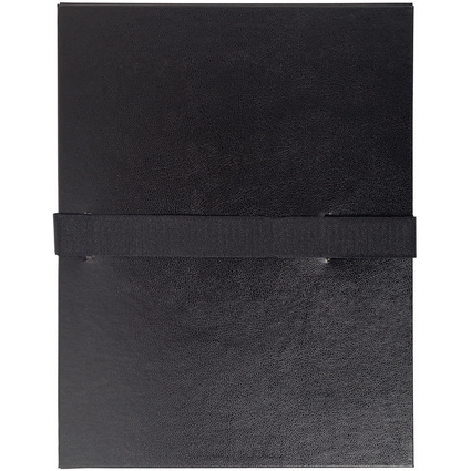 EXACOMPTA Dokumentenmappe mit Klettverschluss, schwarz