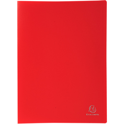 EXACOMPTA Sichtbuch, DIN A4, PP, 100 Hllen, rot