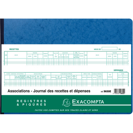 EXACOMPTA Piqre "Recettes/Dpenses des Associations"