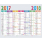 EXACOMPTA Calendrier Multicolore 2025/2026, 430 x 335 mm