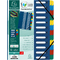 EXACOMPTA Ordnungsmappe, DIN A4, Karton, 24 Fcher, blau