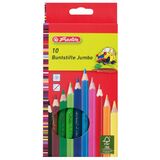 herlitz buntstifte Jumbo, sechseckig, 10er Karton-Etui