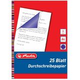 herlitz Durchschreibpapier, din A4, Inhalt: 25 Blatt