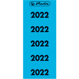 herlitz ordner-inhaltsschild Jahreszahl 2022, blau