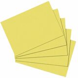 herlitz Karteikarten, din A6, blanko, gelb