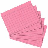 herlitz Karteikarten, din A6, liniert, rosa