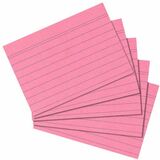 herlitz Karteikarten, din A7, liniert, rosa