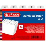 herlitz karteiregister A - Z, PP, a6 quer, wei, 24-teilig