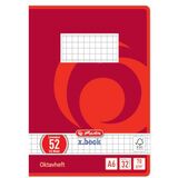 herlitz oktavheft x.book, din A6, kariert, 70 g/qm, 32 Blatt