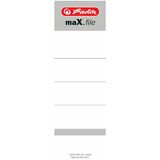 herlitz Ordnerrcken-Etikett maX.file, 60 x 190 mm, wei