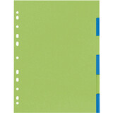 herlitz karton-register GREENline, blanko, A4, 6-teilig