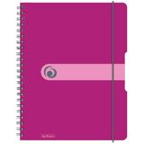 herlitz collegeblock easy orga to go, A4, 80 Blatt, beere