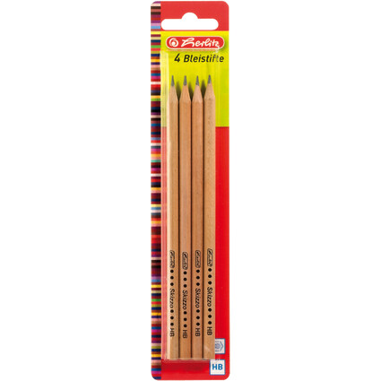 herlitz Bleistift Skizzo natur, sechseckig, Hrtegrad HB