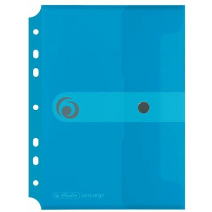 herlitz Dokumententasche easy orga to go, transparent-blau