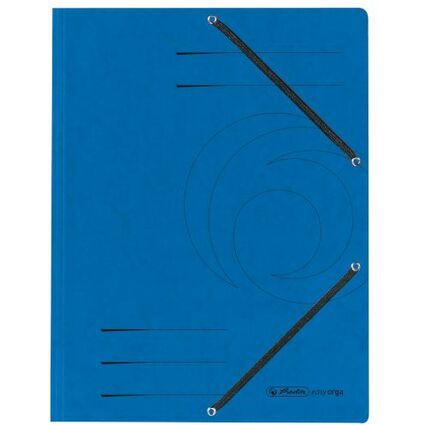 herlitz Eckspannermappe easyorga, DIN A4, blau