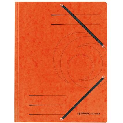 herlitz Eckspannermappe easyorga, DIN A4, orange