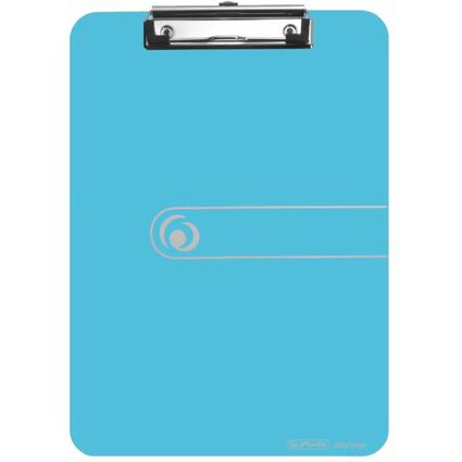 herlitz Klemmbrett easy orga to go, DIN A4, blau transparent