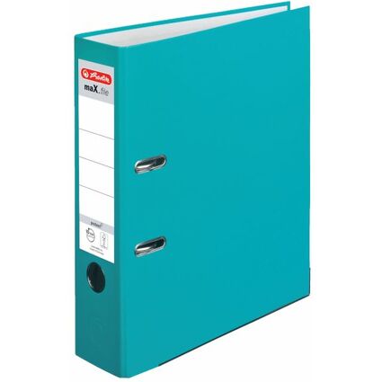 herlitz Ordner maX.file protect, Rckenbreite: 80 mm, trkis