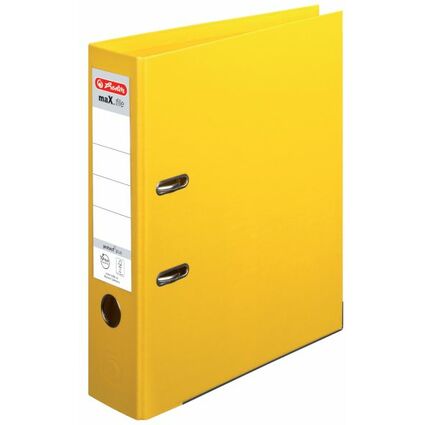 herlitz Ordner maX.file protect plus, Rckenbr.: 80 mm, gelb