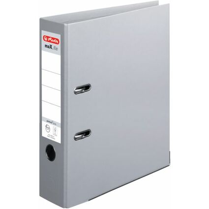 herlitz Ordner maX.file protect plus, Rckenbr.: 80 mm, grau