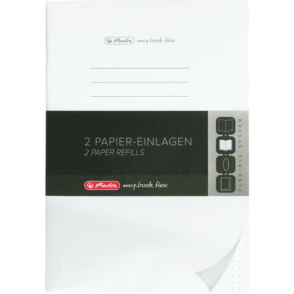 herlitz Papier-Ersatzeinlagen fr Notizheft my.book flex, A5