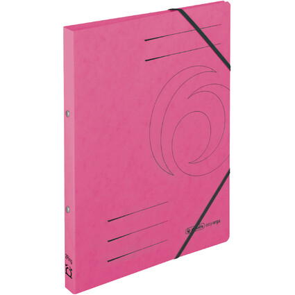 herlitz Ringhefter easyorga, A4, Karton, fuchsia