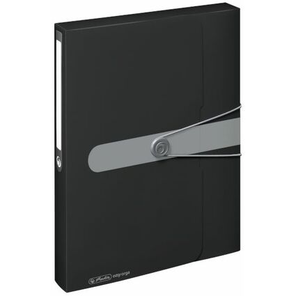 herlitz Sammelbox easy orga to go, DIN A4, schwarz opak