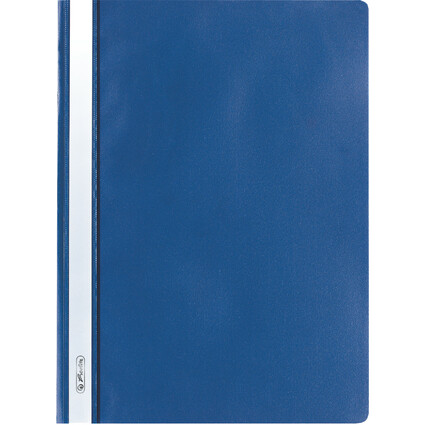 herlitz Schnellhefter, DIN A4, aus PP-Folie, blau