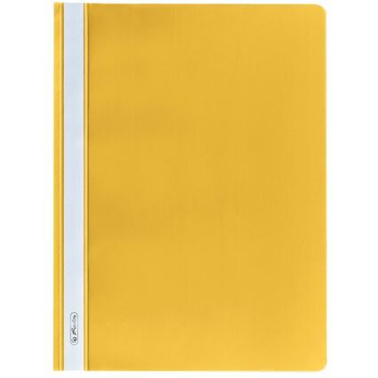 herlitz Schnellhefter, DIN A4, aus PP-Folie, gelb