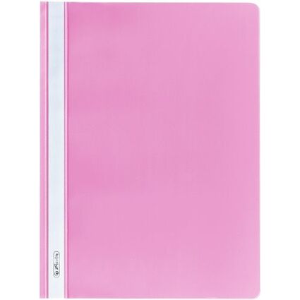 herlitz Schnellhefter, DIN A4, aus PP-Folie, pink