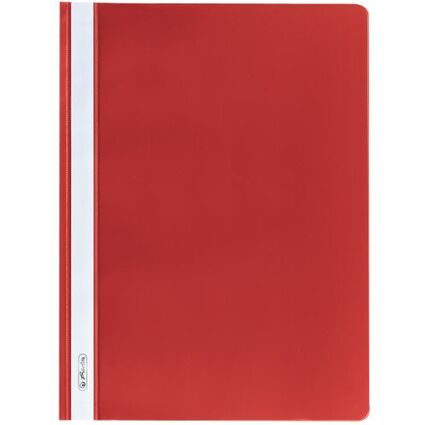 herlitz Schnellhefter, DIN A4, aus PP-Folie, rot