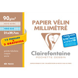 Clairefontaine Millimeterpapier, din A4, Aktionspack