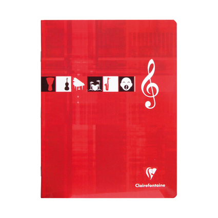 Clairefontaine Cahier piqre Musique & Chant, 170 x 220 mm